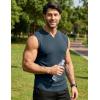 image:imageJMIERR Mens Ribbed Tank Tops Knit Sleeveless Workout T Shirt Muscle Gym Fitness TeeNavy Blue