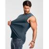 image:imageJMIERR Mens Ribbed Tank Tops Knit Sleeveless Workout T Shirt Muscle Gym Fitness TeeNavy Blue