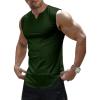 image:imageJMIERR Mens Ribbed Tank Tops Knit Sleeveless Workout T Shirt Muscle Gym Fitness TeeMoss Green