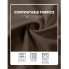 image:imageJMIEER Mens Waffle Knit Two Piece Outfit Casual Tracksuit Short Sleeve Golf Polo Shirts and Shorts Set for Summer VacationDark Khaki