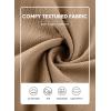 image:imageJMIERR Men Texture 2 Piece Outfit Short Sleeve Lightweight Beach Button Down Shirt Casual Pant Sets with PocketA Khaki