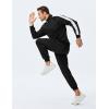 image:imageJMIERR Mens 2 Piece Casual Outfits Quarter Button Lightweight Sweatshirt Tracksuit amp Joggers Sweatpants Sweatsuit SetBlack