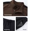 image:imageJMIERR Mens 2 Piece Casual Outfits Quarter Button Lightweight Sweatshirt Tracksuit amp Joggers Sweatpants Sweatsuit SetBrown
