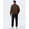 image:imageJMIERR Mens 2 Piece Casual Outfits Quarter Button Lightweight Sweatshirt Tracksuit amp Joggers Sweatpants Sweatsuit SetBrown