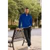 image:imageJMIERR Mens 2 Piece Casual Outfits Quarter Button Lightweight Sweatshirt Tracksuit amp Joggers Sweatpants Sweatsuit SetDark Blue
