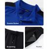 image:imageJMIERR Mens 2 Piece Casual Outfits Quarter Button Lightweight Sweatshirt Tracksuit amp Joggers Sweatpants Sweatsuit SetDark Blue