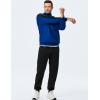 image:imageJMIERR Mens 2 Piece Casual Outfits Quarter Button Lightweight Sweatshirt Tracksuit amp Joggers Sweatpants Sweatsuit SetDark Blue