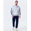 image:imageJMIERR Mens 2 Piece Casual Outfits Quarter Button Lightweight Sweatshirt Tracksuit amp Joggers Sweatpants Sweatsuit SetLight Grey