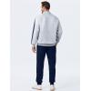 image:imageJMIERR Mens 2 Piece Casual Outfits Quarter Button Lightweight Sweatshirt Tracksuit amp Joggers Sweatpants Sweatsuit SetLight Grey