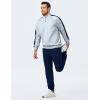 image:imageJMIERR Mens 2 Piece Casual Outfits Quarter Button Lightweight Sweatshirt Tracksuit amp Joggers Sweatpants Sweatsuit SetLight Grey