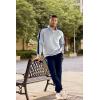 image:imageJMIERR Mens 2 Piece Casual Outfits Quarter Button Lightweight Sweatshirt Tracksuit amp Joggers Sweatpants Sweatsuit SetLight Grey