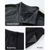 image:imageJMIERR Mens 2 Piece Casual Outfits Quarter Button Lightweight Sweatshirt Tracksuit amp Joggers Sweatpants Sweatsuit SetMedium Grey