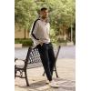 image:imageJMIERR Mens 2 Piece Casual Outfits Quarter Button Lightweight Sweatshirt Tracksuit amp Joggers Sweatpants Sweatsuit SetParchment