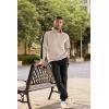 image:imageJMIERR Mens 2 Piece Casual Outfits Quarter Button Lightweight Sweatshirt Tracksuit amp Joggers Sweatpants Sweatsuit SetParchment