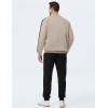 image:imageJMIERR Mens 2 Piece Casual Outfits Quarter Button Lightweight Sweatshirt Tracksuit amp Joggers Sweatpants Sweatsuit SetParchment