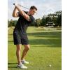 image:imageJMIERR Mens 2 Piece Jacquard Outfits Ultra Soft Comfy 14 Zip Golf Polo Shirt Shorts Set Tracksuits for BeachBlack