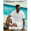 image:imageJMIERR Mens 2 Piece Jacquard Outfits Ultra Soft Comfy 14 Zip Golf Polo Shirt Shorts Set Tracksuits for BeachWhite