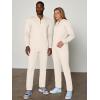 image:imageJMIERR Mens 2 Piece Outfits Quarter Zipper Polo Shirt Tracksuit amp Joggers Sweatpants Sweatsuit Sets JacquardApricot