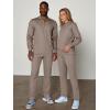 image:imageJMIERR Mens 2 Piece Outfits Quarter Zipper Polo Shirt Tracksuit amp Joggers Sweatpants Sweatsuit Sets JacquardBeige