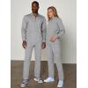 image:imageJMIERR Mens 2 Piece Outfits Quarter Zipper Polo Shirt Tracksuit amp Joggers Sweatpants Sweatsuit Sets JacquardGrey
