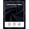 image:imageJMIERR Mens 2 Piece Sets Short Sleeve Shirts and Loose Pants Summer Textured SuitsNavy Blue