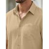 image:imageJMIERR Mens 2 Piece Short Sets Short Sleeve Shirts and Shorts Summer Beach Vacation Texture OutfitsKhaki