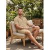 image:imageJMIERR Mens 2 Piece Short Sets Short Sleeve Shirts and Shorts Summer Beach Vacation Texture OutfitsKhaki