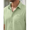 image:imageJMIERR Mens 2 Piece Short Sets Short Sleeve Shirts and Shorts Summer Beach Vacation Texture OutfitsLight Green