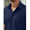 image:imageJMIERR Mens 2 Piece Short Sets Short Sleeve Shirts and Shorts Summer Beach Vacation Texture OutfitsNavy Blue