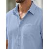 image:imageJMIERR Mens 2 Piece Short Sets Short Sleeve Shirts and Shorts Summer Beach Vacation Texture OutfitsSky Blue