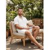 image:imageJMIERR Mens 2 Piece Short Sets Short Sleeve Shirts and Shorts Summer Beach Vacation Texture OutfitsWhite