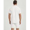 image:imageJMIERR Mens 2 Piece Short Sets Short Sleeve Shirts and Shorts Summer Beach Vacation Texture OutfitsWhite
