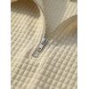 image:imageJMIERR Mens 2 Piece Waffle Knit Outfit Half Zip Polo Shirt and Shorts Textured Summer SetApricot