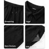 image:imageJMIERR Mens 2026 Casual 2 Piece Outfits Lounge Sets Jacquard Knit Short Sets Golf Short Sleeve Outfits for Beach Vacation0 Black