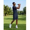 image:imageJMIERR Mens 2026 Casual 2 Piece Outfits Lounge Sets Jacquard Knit Short Sets Golf Short Sleeve Outfits for Beach Vacation1 Blue