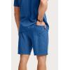 image:imageJMIERR Mens 2026 Casual 2 Piece Outfits Lounge Sets Jacquard Knit Short Sets Golf Short Sleeve Outfits for Beach VacationBlue 3