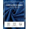 image:imageJMIERR Mens 2026 Casual 2 Piece Outfits Lounge Sets Jacquard Knit Short Sets Golf Short Sleeve Outfits for Beach VacationBlue 3
