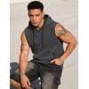 image:imageJMIERR Mens 2026 Vintage Washed Sleeveless Hoodie Tank Top Cotton Muscle Workout Gym Streetwear ShirtBlue 3