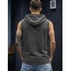 image:imageJMIERR Mens 2026 Vintage Washed Sleeveless Hoodie Tank Top Cotton Muscle Workout Gym Streetwear ShirtBlue 3