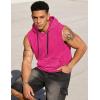 image:imageJMIERR Mens 2026 Vintage Washed Sleeveless Hoodie Tank Top Cotton Muscle Workout Gym Streetwear ShirtPink