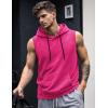 image:imageJMIERR Mens 2026 Vintage Washed Sleeveless Hoodie Tank Top Cotton Muscle Workout Gym Streetwear ShirtPink