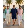 image:imageJMIERR Mens Casual Oversized Short Sets 2 Piece Summer Outfits Raglan Sleeve Tshirts amp Shorts TracksuitNavy Blue