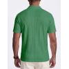 image:imageJMIERR Mens Casual Polo Shirt Summer Short Sleeve Vacation Button Beach Knit Stretchy Golf ShirtsMint Green
