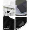 image:imageJMIERR Mens Hoodie Tracksuit 2 Pieces Set Novelty Color Block Pullover Fleece Hoodies Long Sleeve Casual SweatshirtDark Grey