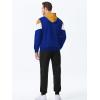 image:imageJMIERR Mens Hoodie Tracksuit 2 Pieces Set Novelty Color Block Pullover Fleece Hoodies Long Sleeve Casual SweatshirtJurassic Gold