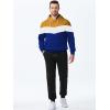 image:imageJMIERR Mens Hoodie Tracksuit 2 Pieces Set Novelty Color Block Pullover Fleece Hoodies Long Sleeve Casual SweatshirtJurassic Gold