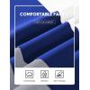 image:imageJMIERR Mens Hoodie Tracksuit 2 Pieces Set Novelty Color Block Pullover Fleece Hoodies Long Sleeve Casual SweatshirtPowder Blue