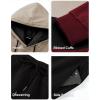 image:imageJMIERR Mens Hoodie Tracksuit 2 Pieces Set Novelty Color Block Pullover Fleece Hoodies Long Sleeve Casual SweatshirtRed Dahlia