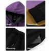 image:imageJMIERR Mens Hoodie Tracksuit 2 Pieces Set Novelty Color Block Pullover Fleece Hoodies Long Sleeve Casual SweatshirtTillandsia Purple