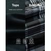 image:imageJMIERR Mens Pajamas Set 2 Piece Long Sleeve TShirt Loungewear Long Plaid Pants with PocketBlack
